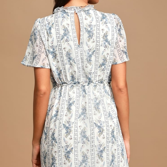 Sing Me a Song  Floral Print Ruffled Mini Dress - Picture 4 of 7